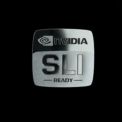 Nvidia SLI Metal Decal Sticker Case Computer PC Laptop Sticker • $3.75