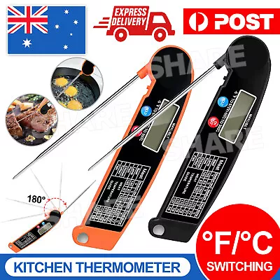 $9.95 • Buy Digital Food Thermometer Cooking BBQ Meat Kitchen Temperature Foldable Tool