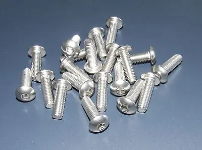£4.31 • Buy 20x Motorcycle Fairing Bolts Screws Stainless M5 X 20mm Button Head Bolt