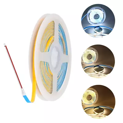 High Density COB LED Strip Lights 12V IP68 Double Side Tape Rope Self Adhesive • £2.45