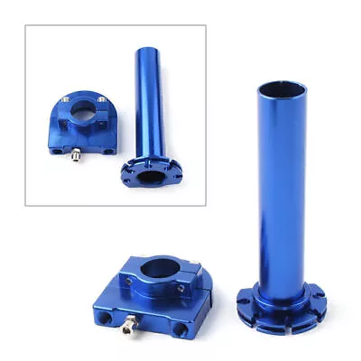 7/8in Turn Twist Throttle Handle Bar Throttle Tube For Universal CNC Blue • $14.01