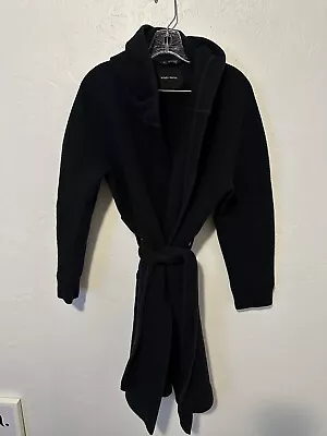 Wings + Horns Reigning Champ Mens Cabin Fleece Hooded Robe Size S Navy Blue • $69.99