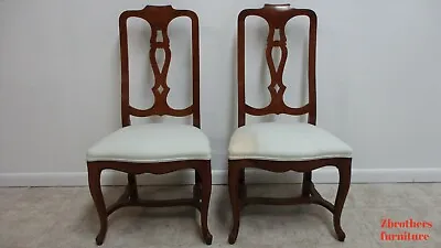 Pair Vintage Kittinger French Country Splat Back Dining Room Side Chairs B • $602.10