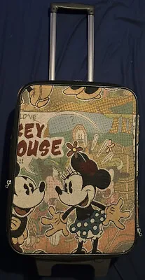 Mickey & Minnie Mouse Travel Suitcase Luggage Case With Wheels • £22.99