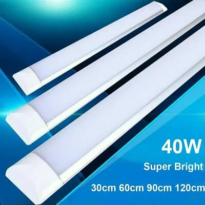 1FT 2FT 3FT 4FT LED Batten Lights Tube Fluorescent Light Lamps Workshop Office • £6.57