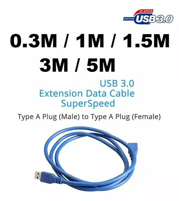 $7.48 • Buy MAKE Speed USB 3.0 Male To Female Data Cable Extension Cord For PC Laptop Camera