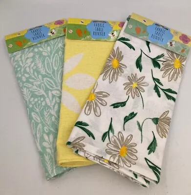 Easter Fabric Table Cloth Runner Decoration Daisy Flowers Party BBQ 180x30cm • £7.49