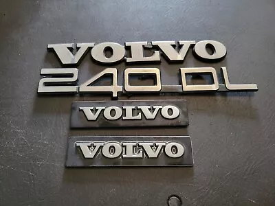 86-92 Volvo 240 DL Rear Trunk Lid Fender Nameplate Emblems Badge Logo OEM • $32