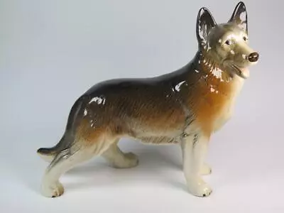 VINTAGE MELBA WARE German Shepherd Dog Figurine 1950s • £11.99