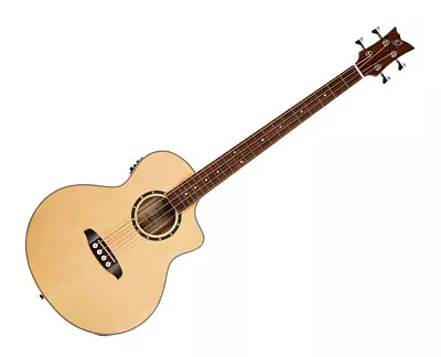 Ortega Guitars D7CE-4 Deep Series Medium Scale A/E Bass - Natural • $369.99