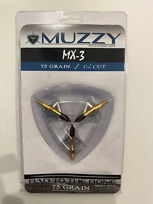 Muzzy 207-MX3 Loader Broadhead 3-Blade - Pack Of 3 • $20