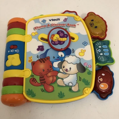 $9.58 • Buy VTech Rhyme And Discover Book - Kids Songs-Lights Up Tested Works Toddler Book