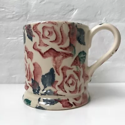 £36.49 • Buy Emma Bridgewater Original Rose Chintz Half Pint Mug 1986 Spongeware Vintage Rare