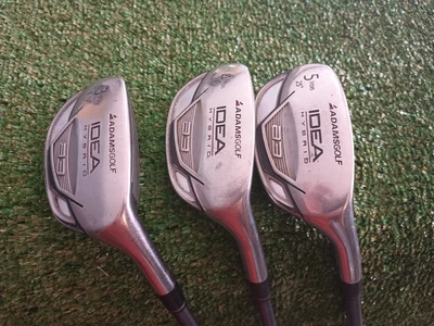 $57.99 • Buy Set Of 3 ADAMSGOLF Ladies HYBRIDS 3 Iron 19o 4 & Iron 22o 5iron 25o RH Lite Flex