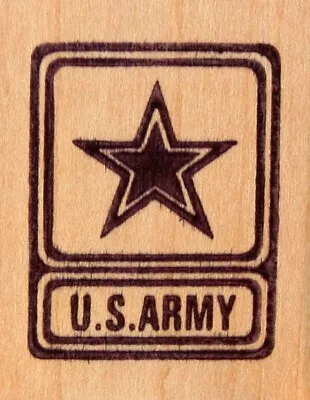 NEW U.S. ARMY Star Symbol Patriotic Rubber Art Stamp • $9.99
