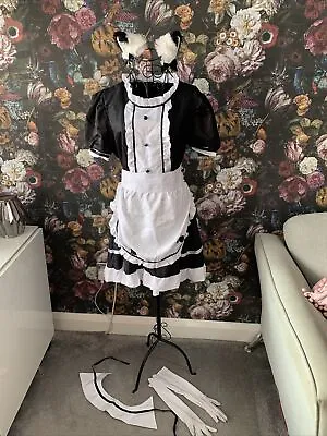 Adult Fancy Dress Maid Classic Sweet Lolita Japanese Anime Maid Small New • £10