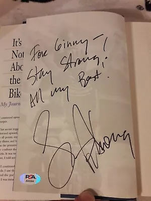 Lance Armstrong Signed Autographed Its Not About The Bike Hc Book Psa Dna Coa • £113.99