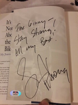 £117.95 • Buy Lance Armstrong Signed Autographed Its Not About The Bike Hc Book Psa Dna Coa