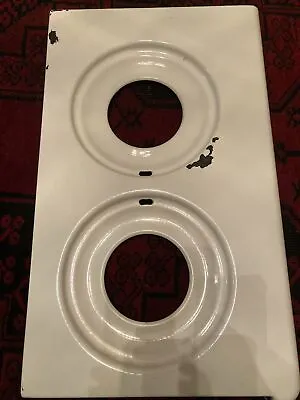 O’Keefe Merritt Stove Parts Top Burner Surround Right Side White 1950’s Chips • $28