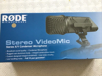 £15 • Buy RODE STEREO VIDEO MIC With Deadcat Wind Protector