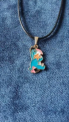 Disney Eeyore Pendant On Black Cord With Extender Chain.  • £3.85