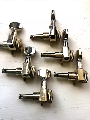 £34.95 • Buy 6x In Line LH 18:1 Ratio Chrome Locking Tuners For Fender Strat & Tele