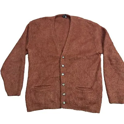 Vintage Penny’s Town Craft Mohair Cardigan Sweater Fuzzy Kurt Cobain • $149