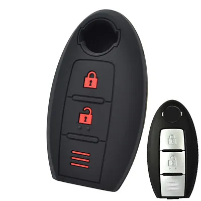 For Nissan Qashqai March 370Z Micra Leaf Cube Silicone Key Case Remote Fob Cover • $6.59