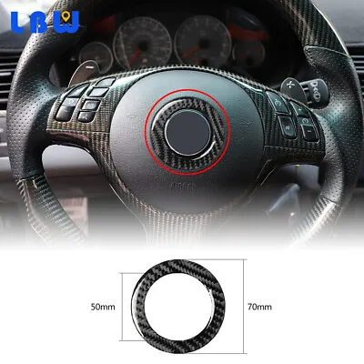 $13.49 • Buy Vehicle Steering Wheel Logo Emblem Ring Cover Trim For BMW 3 Series E46 1998-05