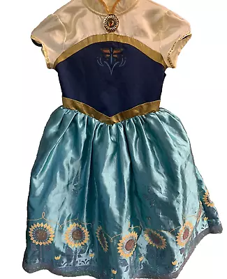 Kids' Disney Store  Frozen Anna  Halloween Costume Dress Girls Size  5/6 • $16.99