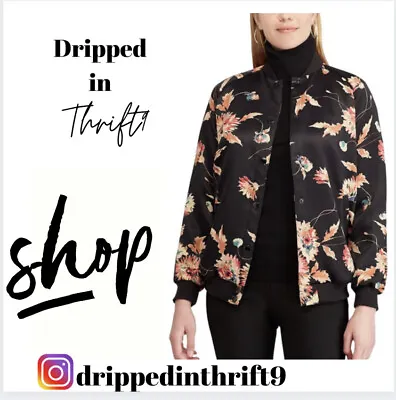 Chaps Floral Bomber • $40