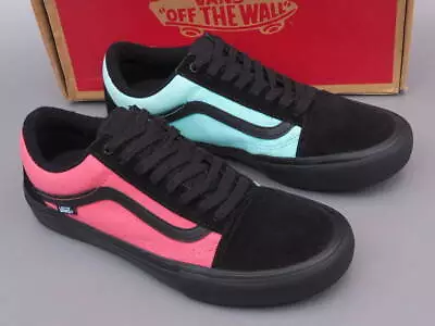 Vans Old Skool Pro Asymmetry Black Rose Blue VN000ZD4U1Y Sneaker Men Us9.5 • $302.85