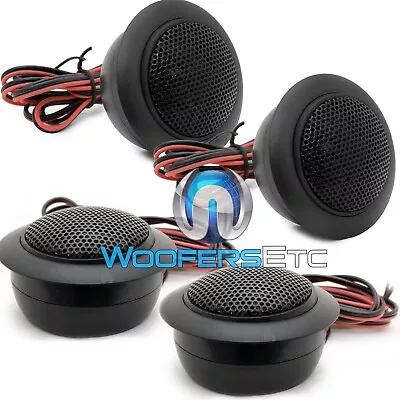 4 Pcs SPL 1  AUDIOPHILE SILK DOME FLUSH MOUNT 4OHM SWIVEL TWEETERS CAR AUDIO NEW • $34.99