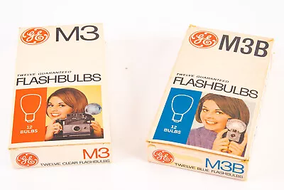 Vintage GE General Electric M3 12 Bulbs And M3B 10 Bulbs Flashbulbs V17 • $29.58