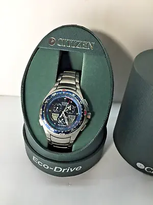 $137.50 • Buy RARE Citizen Eco Drive America's Cup 2003 Model Wrist Watch With Case!