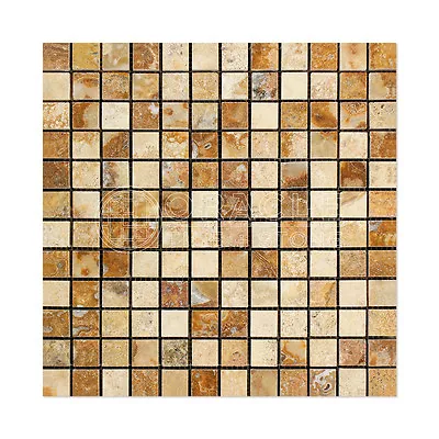 Scabos Travertine 1  X 1  Mosaic Tile • $9.50