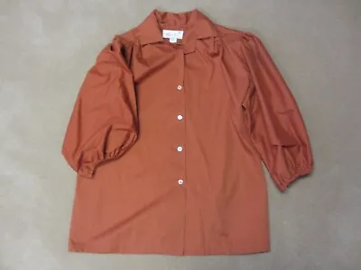 $14.99 • Buy Women Brown/rust Western/square Dance Blouse Small By Tater Sax USA Made
