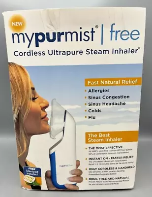 MyPurMist Ultrapure Cordless Steam Inhaler Free Shipping New In Box Sealed ✅ • $46.99