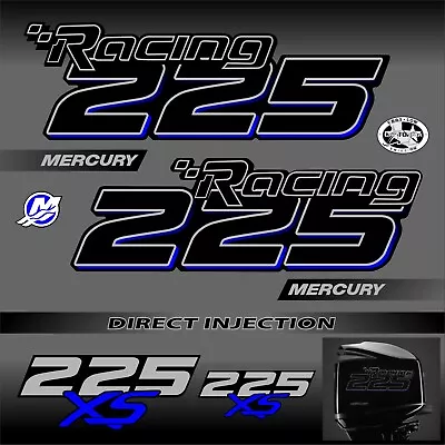 Mercury Racing 225xs Outboard Set Decal / Stickers M-225-XS • $130