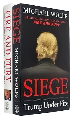 Michael Wolff Collection 2 Books Set Fire And Fury Siege Trump Under Fire New  • $29.96