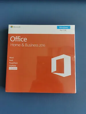 Microsoft Office 2016 Home And Business Windows English PC Key Card AND DVD • $149