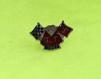 2001 TT Isle Of Man IOM Motorcycle Bike Racing Badge Pin Lapel • £6.99