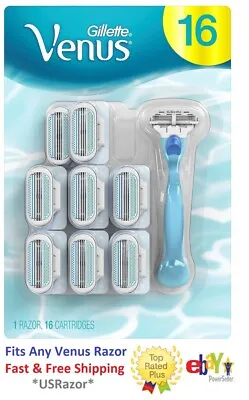 16 Gillette Venus Razor Blades Refill Cartridge Fit Embrace Divine Shaver Handle • $32.49