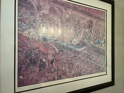 SIGNED MOEBIUS/DARROW  City Of Fire   Subway  LTD EDITION  RARE 34  X 27  • $2000