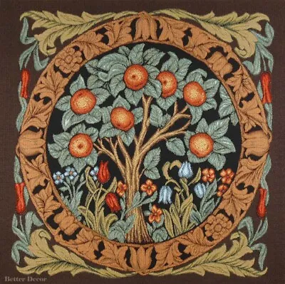 WALL JACQUARD WOVEN MEDIEVAL TAPESTRY Orange Tree WILLIAM MORRIS ANTIQUE DECOR • $25.99