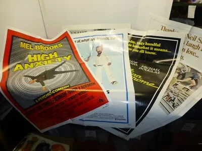 Original Movie Theater Posters 27x40 THE END-HIGH ANXIETY-GOODBY GIRL LOT OF 6 • $22.99