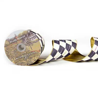 NEW MacKenzie - Childs 4  Courtly Check Ribbon - SOLD BY THE YARD • $14.99