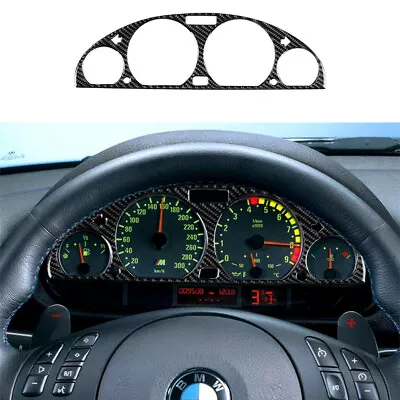 1x Carbon Fiber Instrument Interior Sticker Trim For BMW 3 Series E46 1998-05 • $12.70