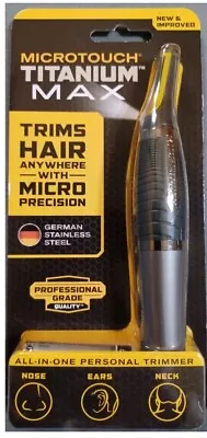 NEW MicroTouch Titanium Max Lighted Micro-Precision All-In-One Personal Trimmer • $5.99