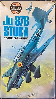 Airfix Junkers Ju 87B-2 Stuka 1/24 18002-7 #1 MISSING PARTS! DAMAGED DECALS! • $99.88